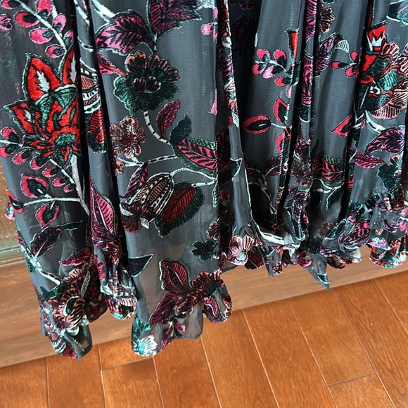 Hutch Cami Dress Floral Puff Sleeve Midi size Small. - Picture 7 of 16